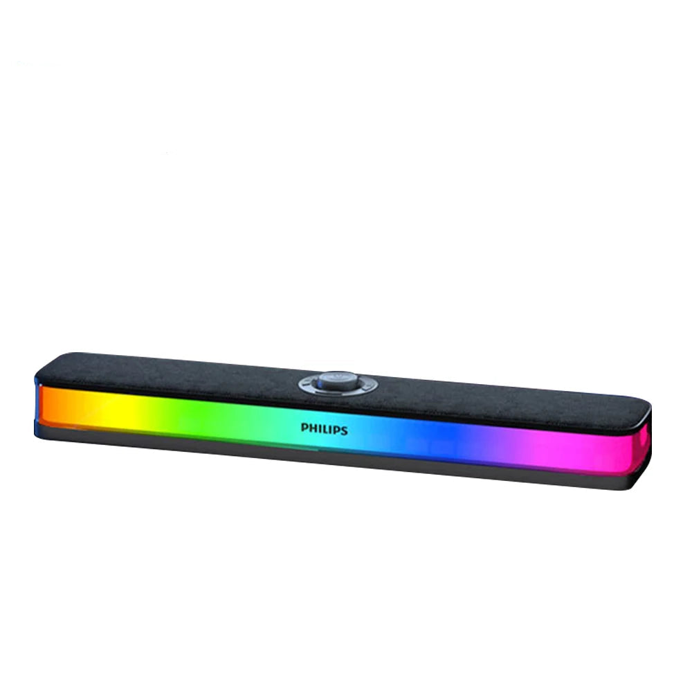 SPA6109 Gaming Desktop Soundbar Full Screen RGB Noise Reduction Speaker with Mic Wired BT 5.3 Computer Sound System