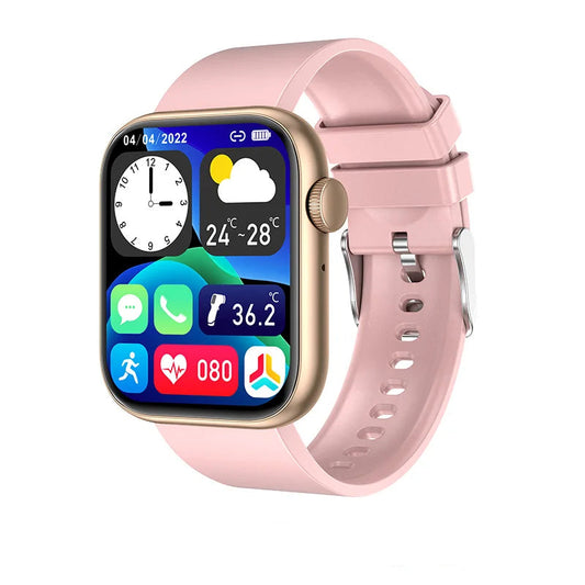 New Women Smart Watch 1.85 Full Touch Bluetooth Call Smart Wristwatch Body Temperature Watch Sports Bracelet Men Smartwatch