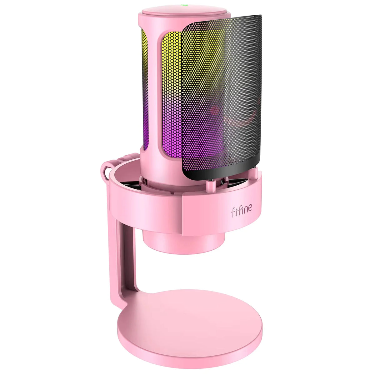 Gaming Microphone with RGB Control, Mute Touch,Condenser Computer Desktop Mic with Pop Filter for Recording/Streaming