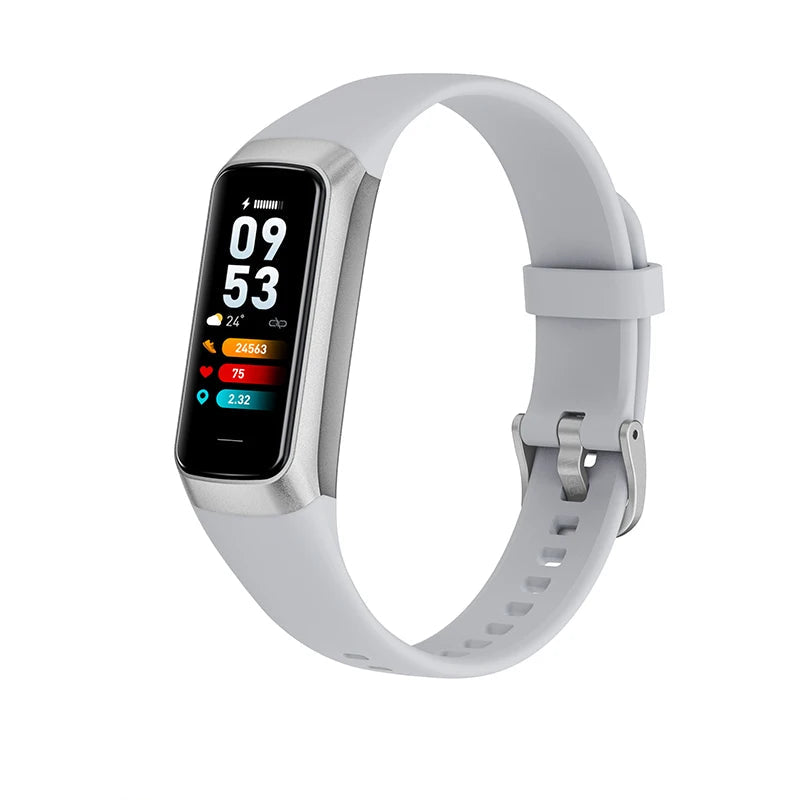 New Smart Fitness Band Men Women AMOLED Clock Temperature Blood Oxygen Pressure Smartwatch Waterproof Watch for IOS Android