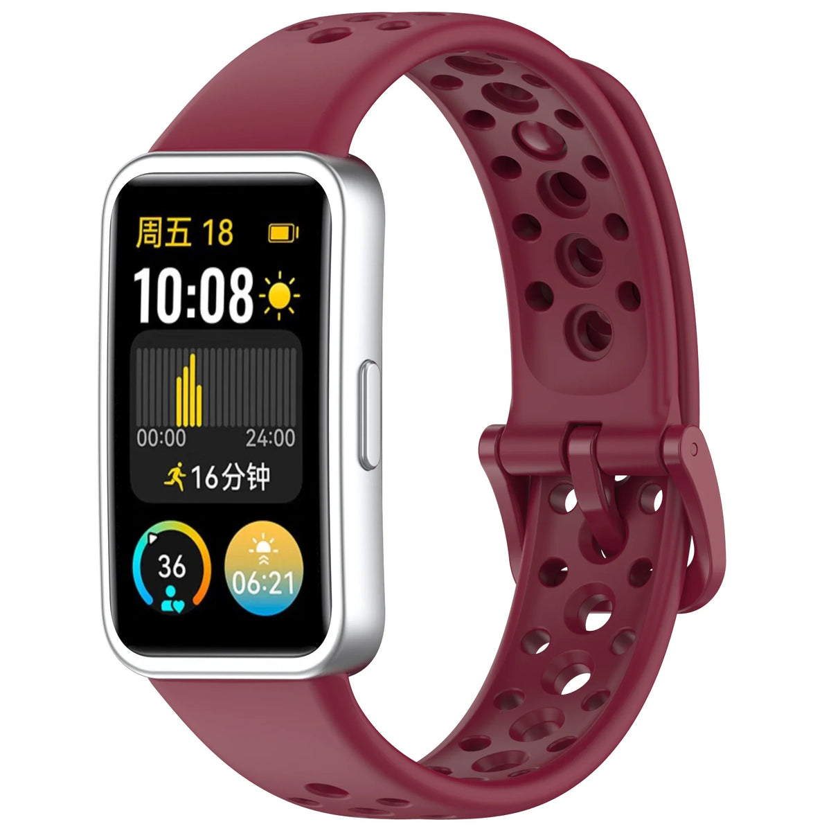 Silicone Straps for  Band 10 9 8 Replacement Sport Breathable Bracelet Correa  Smart Band 8 9 10 Strap Accessories