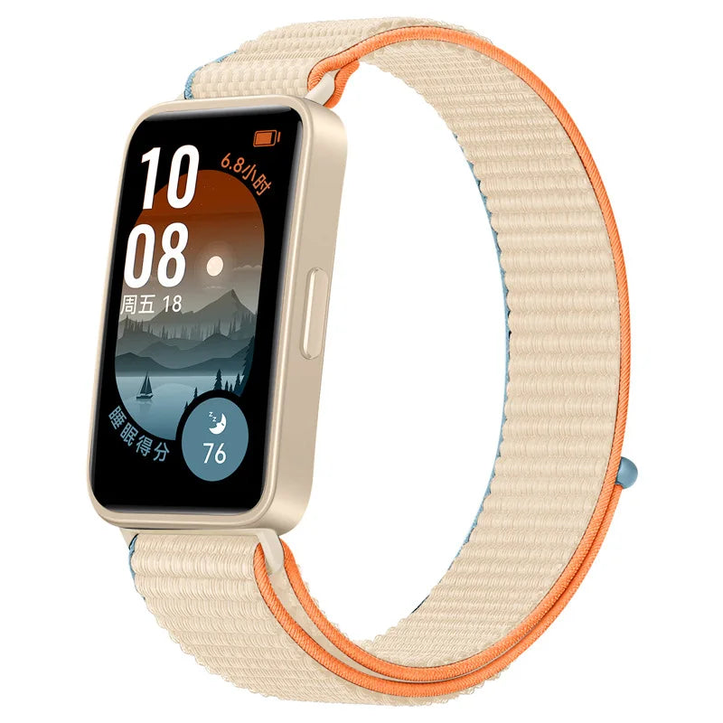 Nylon Loop Strap for  Band 10 9 8 Sports Breathable Comfortable Wristband Bracelet  Band 10 Correa Belt Accessories