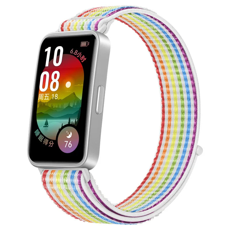 Nylon Loop Strap for  Band 10 9 8 Sports Breathable Comfortable Wristband Bracelet  Band 10 Correa Belt Accessories