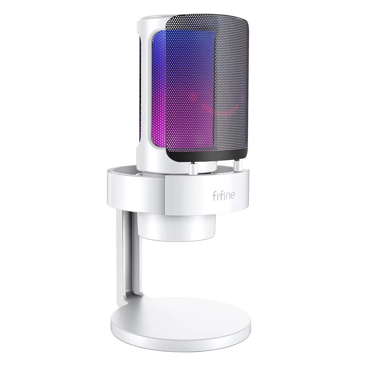 Gaming Microphone with RGB Control, Mute Touch,Condenser Computer Desktop Mic with Pop Filter for Recording/Streaming